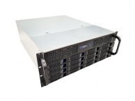4U Short Length Server Case w/ 16 x 3.5