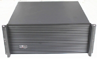 4U Short Depth Chassis louvered aluminium front bezel 5 x 3.5