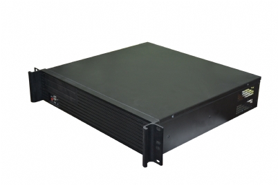 2U Aluminium Louver Front; 5 x 3.5