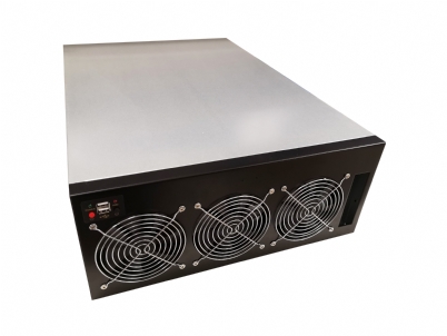 4U Mining Server Chassis - 8x Double Width GPU Support - Excellent Cooling - Single ATX PSU Support